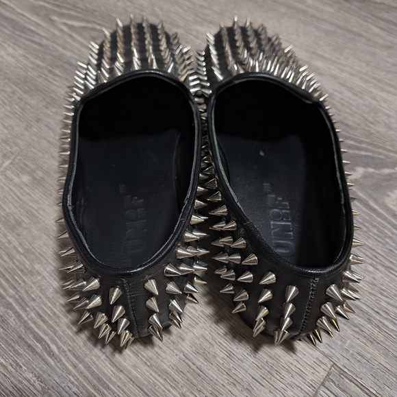 UNIF Hellraiser Studded Leather Loafers - Picture 6 of 10